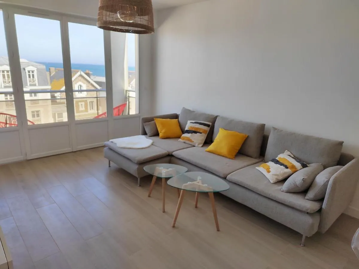 Ker Romain - Sea View - 3 Bedrooms Appt 생말로 아파트